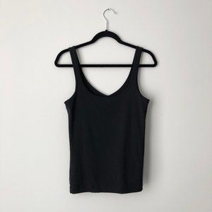 Banana Republic Fitted Black Tank Top